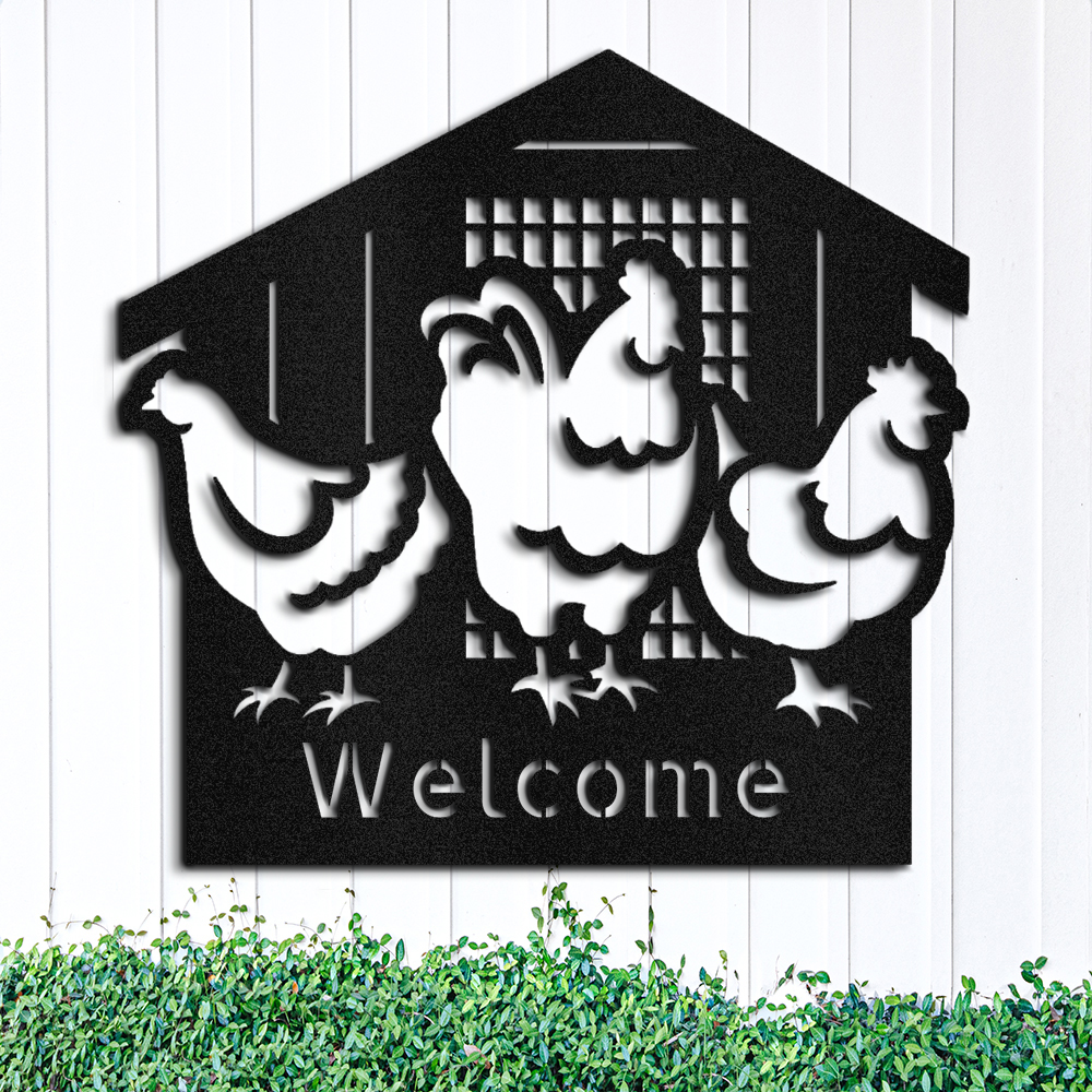 Chicken-coop-custom-metal-wall-sign