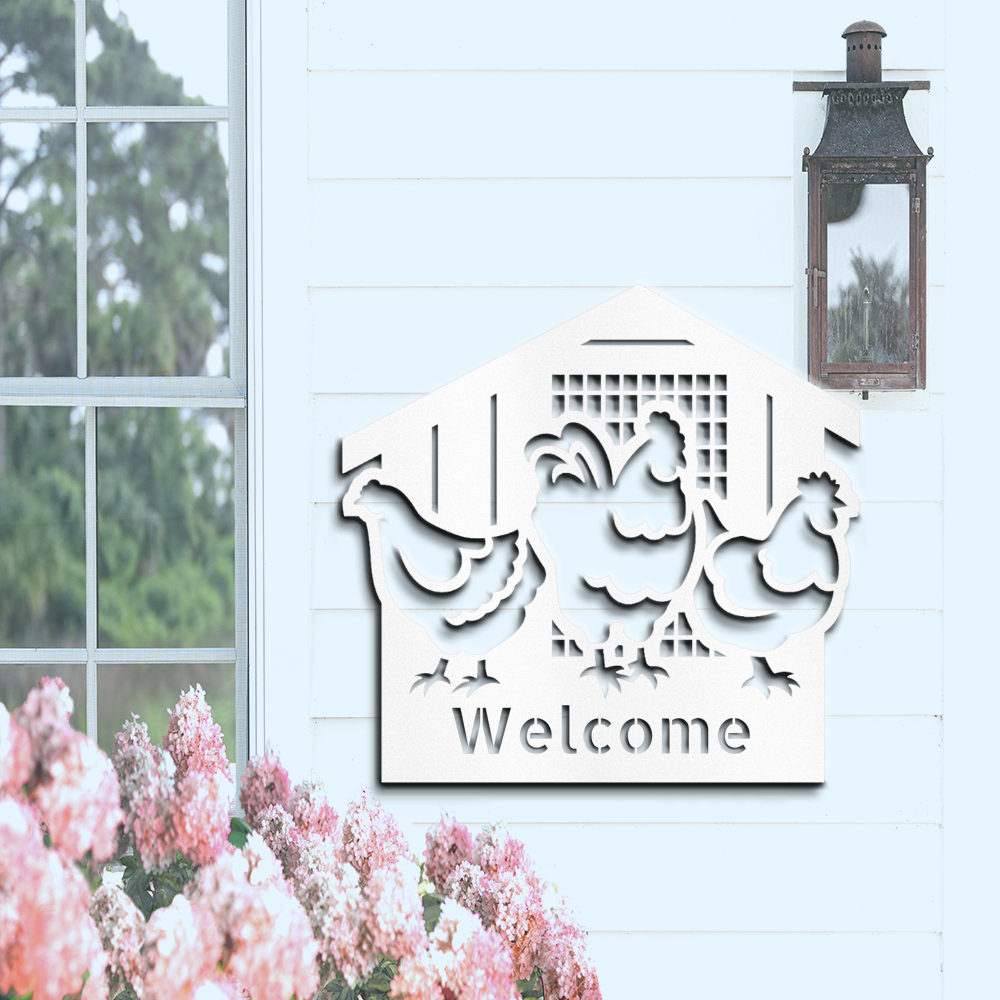 Chicken-coop-custom-metal-wall-sign