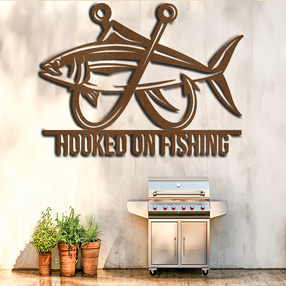 custom-hooked-on-fishing-metal-wall-art