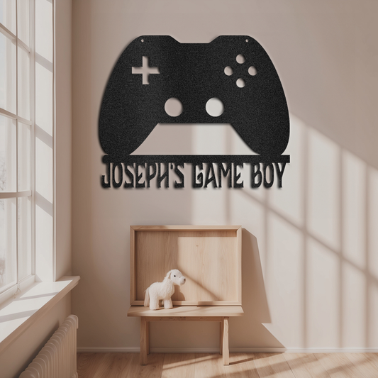 gamer-controller-metal-wall-decor-custom