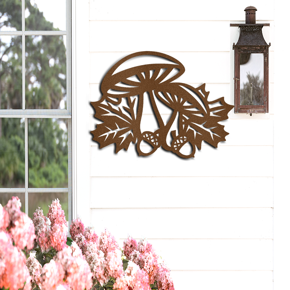 mushrooms-and-acorns-fall-metal-decorative-sign