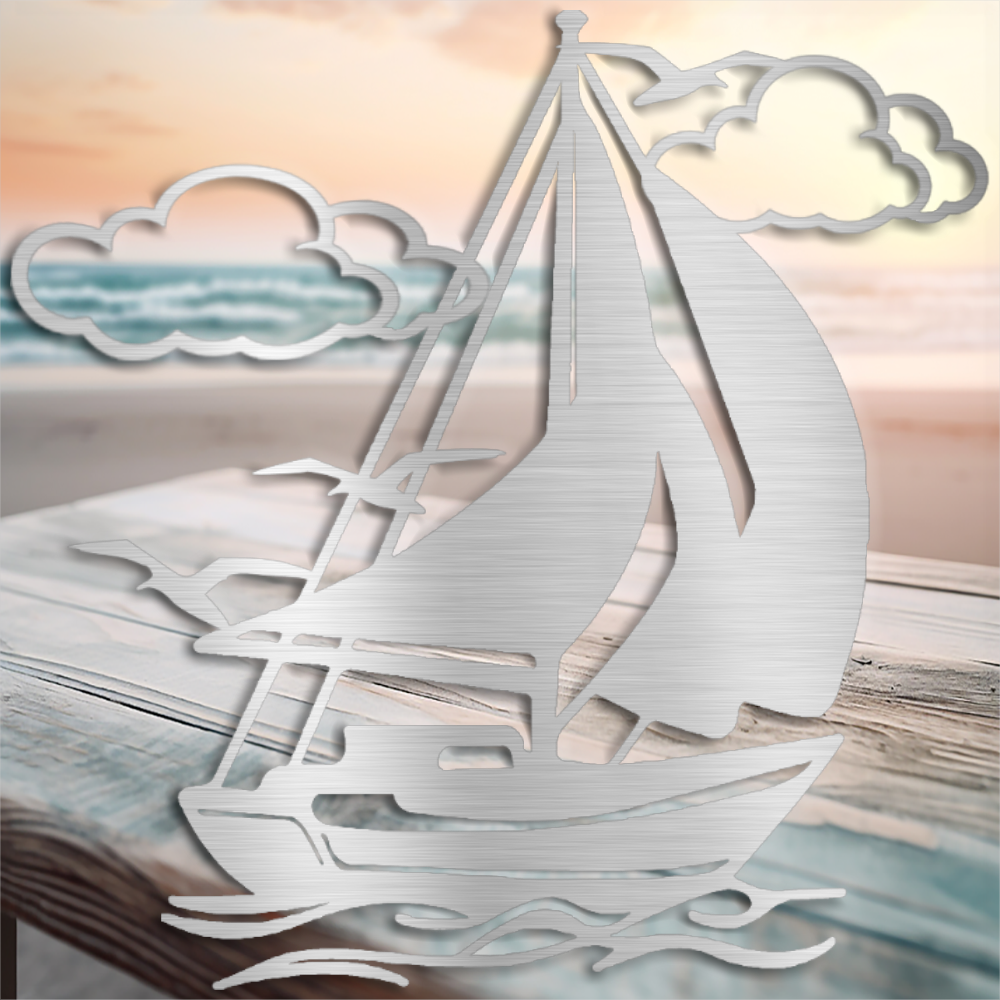 Stunning Metal Wall Art Sailboat: Nautical Decor Masterpiece