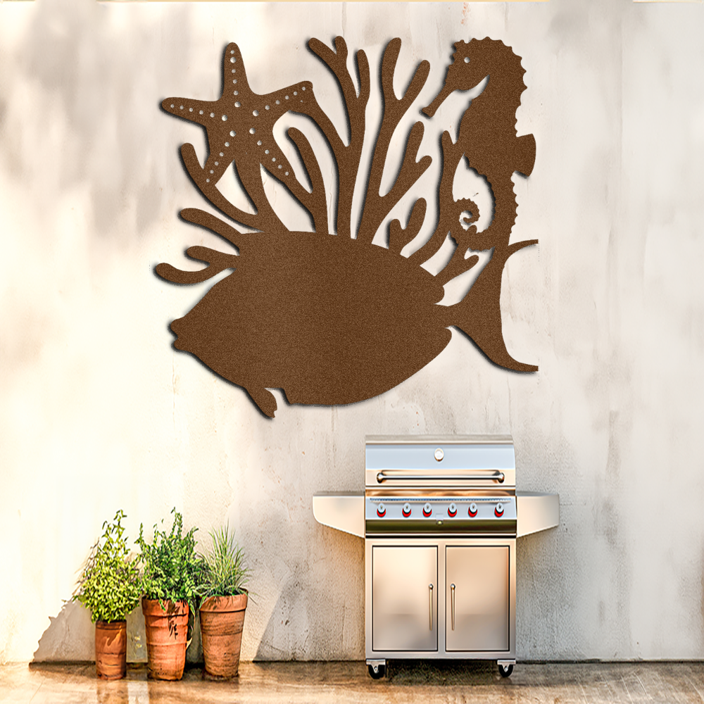 under-sea-sea_horse-coral-star_fish-_fish-non-custom