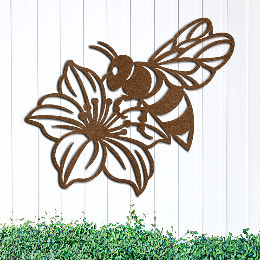 bee-pollinating-a-flower-decorative-metal-sign