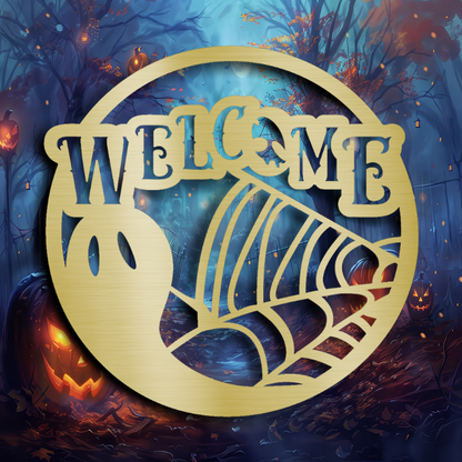 cobweb-ghost-holloween-welcome-sign