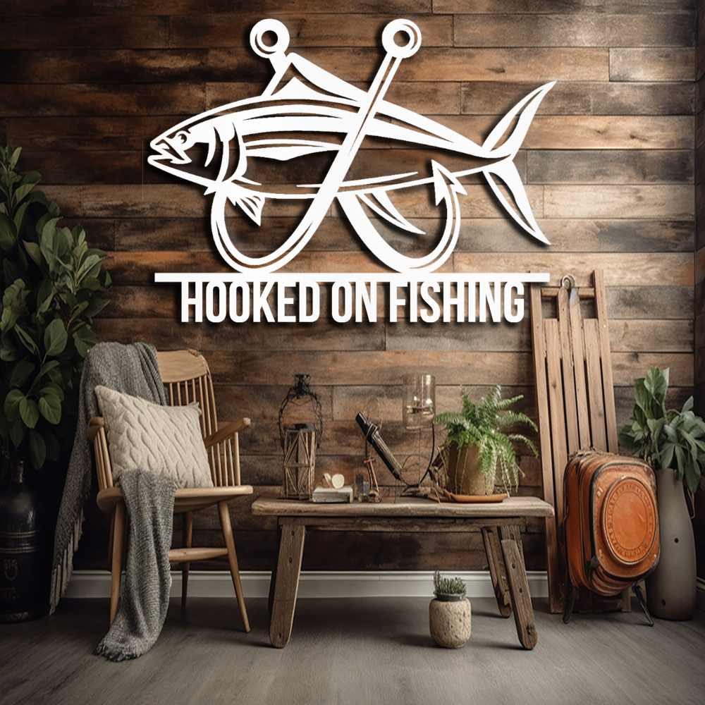 custom-hooked-on-fishing-metal-wall-art