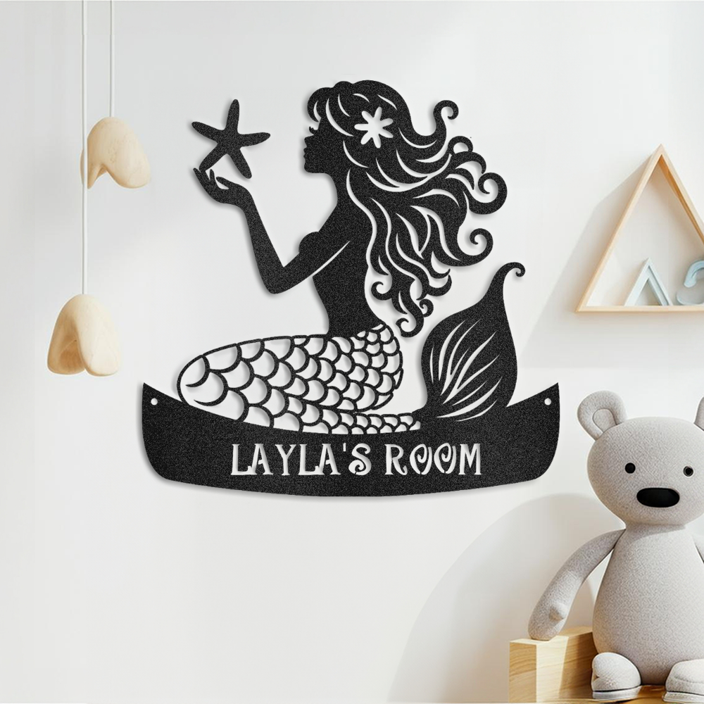 mermaid-childrens-room-wall-decor