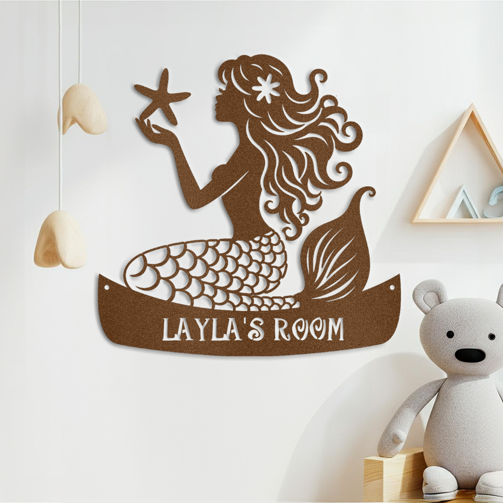 mermaid-childrens-room-wall-decor