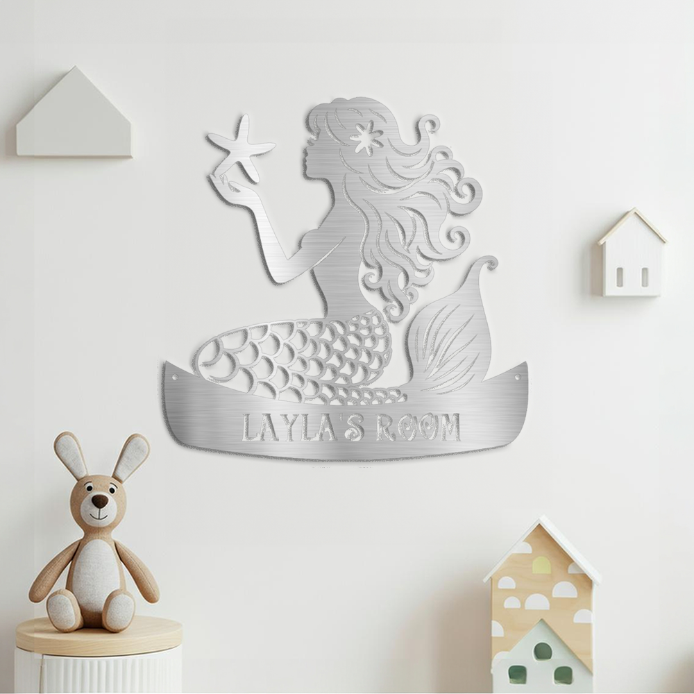 mermaid-childrens-room-wall-decor