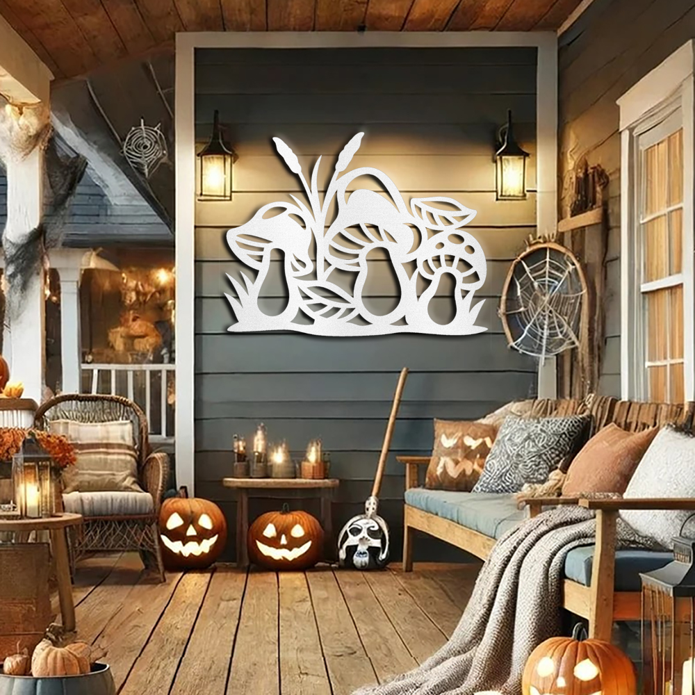 mushroom-garden-fall-metal-decorative-sign
