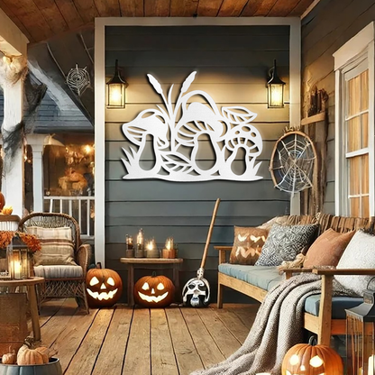 mushroom-garden-fall-metal-decorative-sign