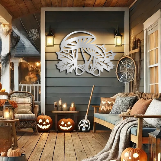 mushrooms-and-acorns-fall-metal-decorative-sign
