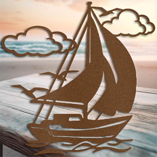 Stunning Metal Wall Art Sailboat: Nautical Decor Masterpiece