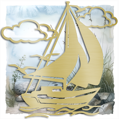 Stunning Metal Wall Art Sailboat: Nautical Decor Masterpiece